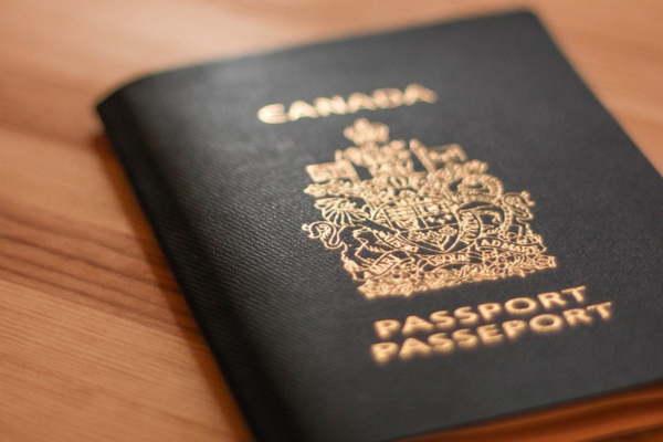 A Canadian passport